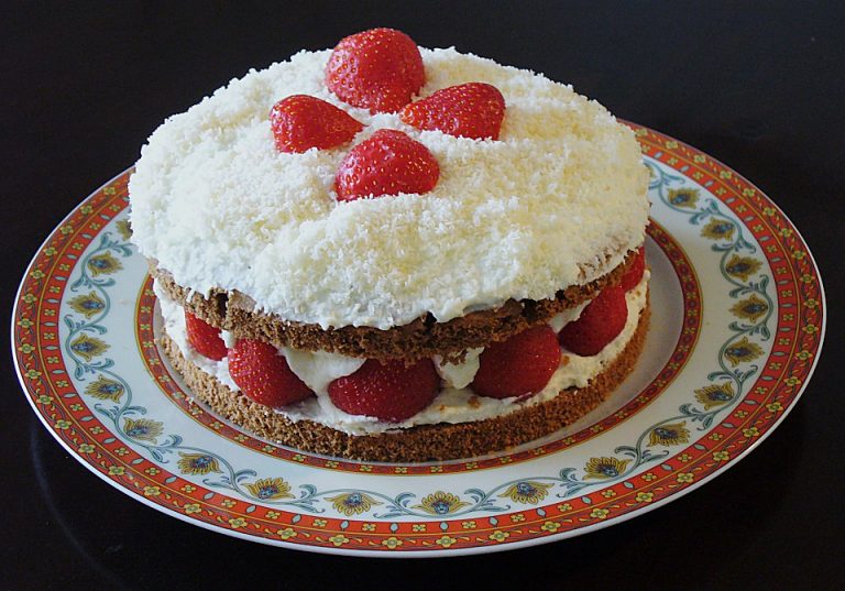 Erdbeer-Kokos-Torte – 1k Rezepte