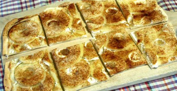 Einfacher Apfel-Zimt-Flammkuchen – 1k Rezepte