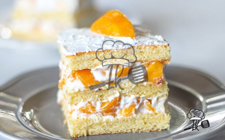 Pfirsich-Schmand-Blechkuchen: Schnelles Rezept – 1k Rezepte