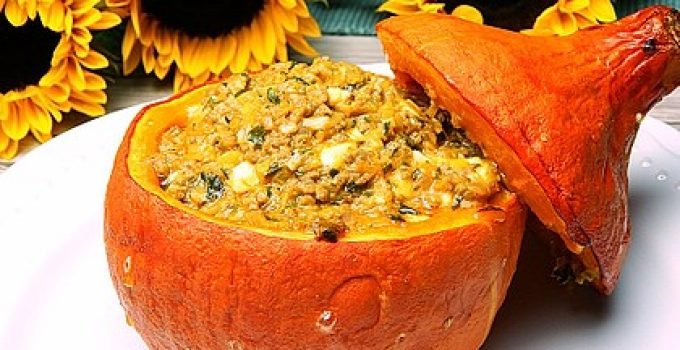 Herzhaft gefüllter Hokkaidokürbis – 1k Rezepte